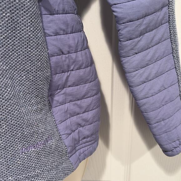 Vintage Patagonia Knit Fleece Pullover Women’s Quarter zip gray Quilted Panels - Picture 6 of 9